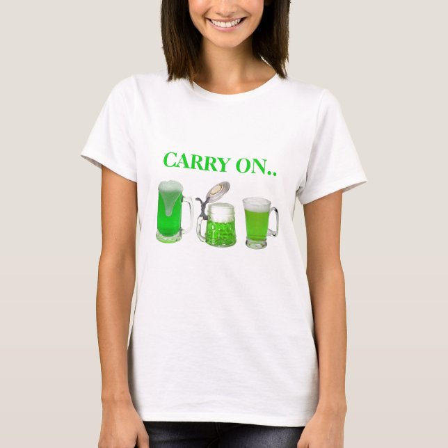 T-shirt Bière verte - Continuer (Devant)