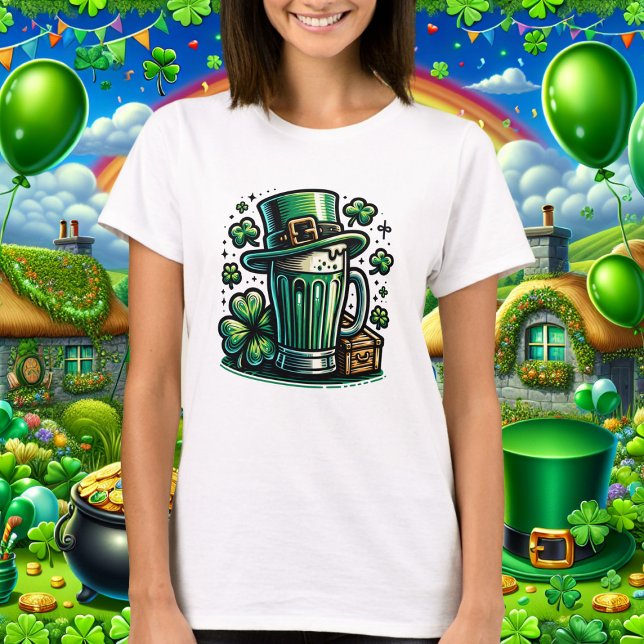 T-shirt Bière verte et Casquette Leprechaun (Créateur téléchargé)