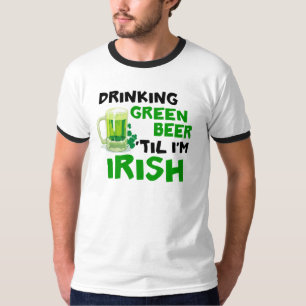 T-shirt Bière verte potable 'jusqu'à ce que je sois