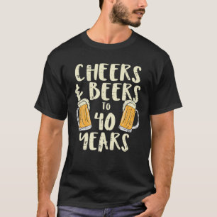 T-shirt Bières de 40 ans 40e anniversaire Boire M