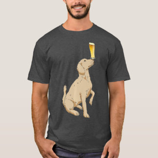 T-shirt Bières de chien Labrador pour l'artisanat d'artisa