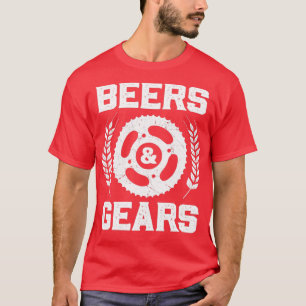T-shirt Bières et engrenages Cycliste cycliste
