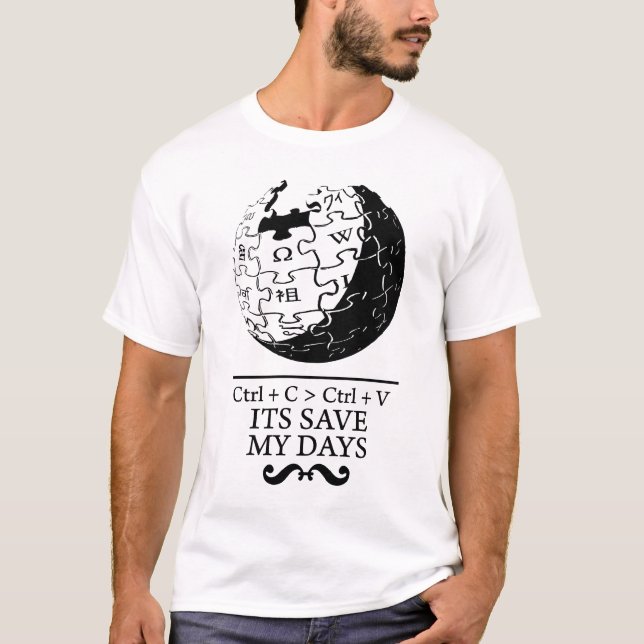 T-shirt biet : économies de wikipedia mes jours (Devant)