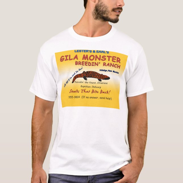 T-shirt Biftecks de monstre de Gila (Devant)