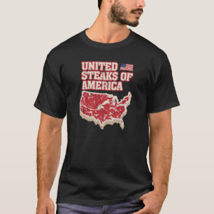 T-shirt Biftecks unis de l'Amérique