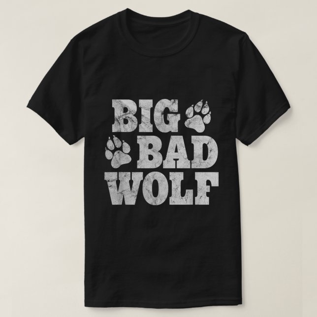 T-shirt Big Bad Wolf Costume Funny Halloween Tee (Design devant)