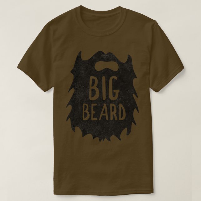 T-shirt Big Beard père et son fils chemise (Design devant)