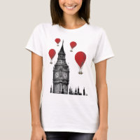 Big Ben et Red Hot Air Balloons 2