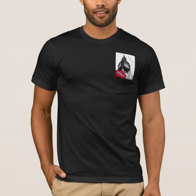 T-shirt Big Ben Horlock Tower Londres Boîte téléphonique r (Devant)