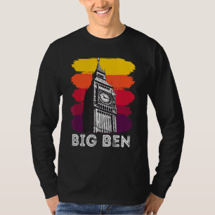 T-shirt Big Ben London Sites Touristiques En Angleterre