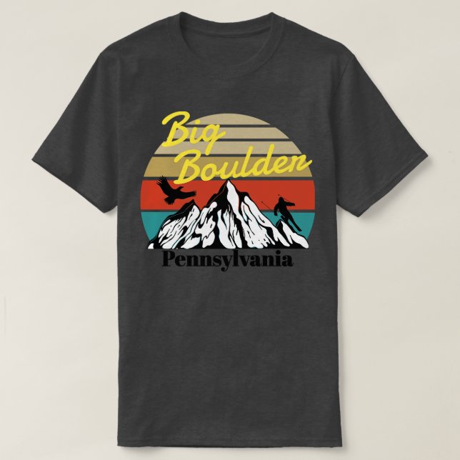 T-shirt Big Boulder ski Pennsylvanie (Design devant)
