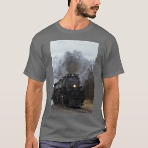 T-shirt Big Boy 4014 fumée et vapeur dans Wolf noir Kansas