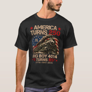 T-shirt Big Boy 4014 Train America a 250 ans