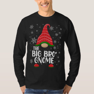 T-shirt Big Bro Gnome Funny Matching Christmas Family