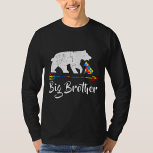 T-shirt Big Brother Bear Sensibilisation sur l'autisme Fie