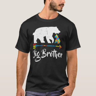 T-shirt Big Brother Bear Sensibilisation sur l'autisme Fie