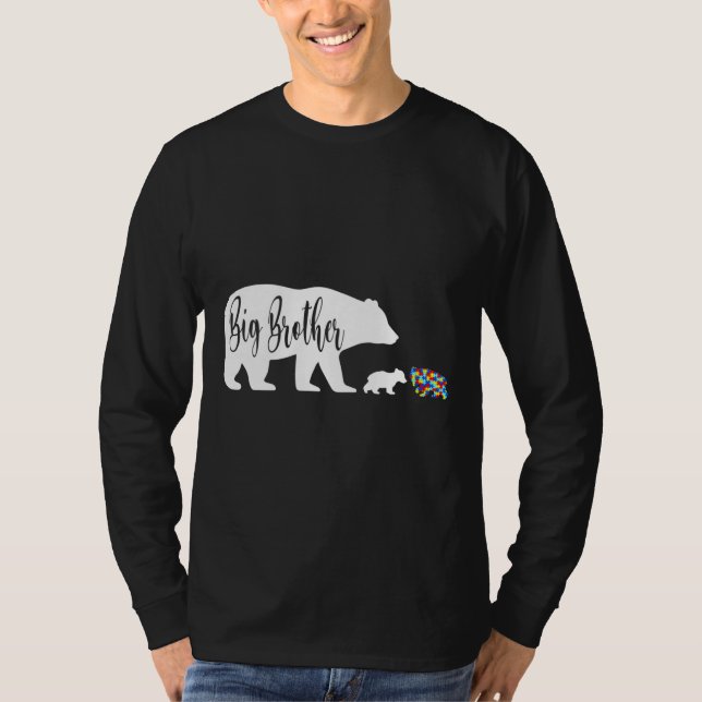 T-shirt Big Brother Bear Sensibilisation sur l'autisme Sup (Devant)