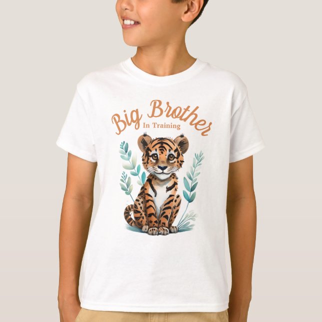 T-shirt Big Brother Dans L'Entraînement Faire-part De Tige (Devant)