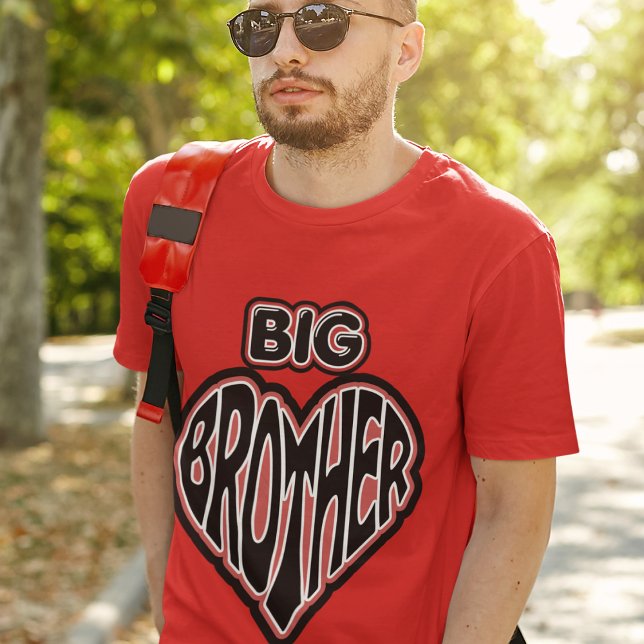 T-shirt Big Brother, Fière Frère Hommes Style Graphic (Créateur téléchargé)