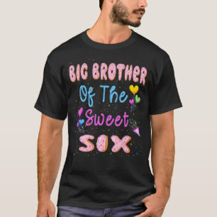 T-shirt Big Brother Of The Sweet Six 6th Donut Birthday Pa