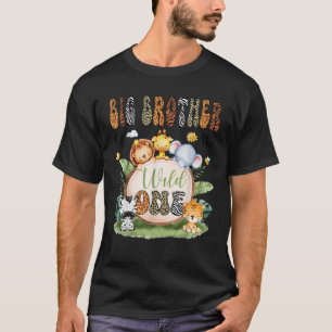 T-shirt Big Brother Of The Wild One Safari Jungle 1St Birt