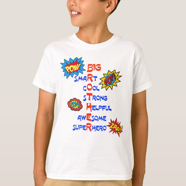 T-shirt Big Brother pour enfants (Devant)