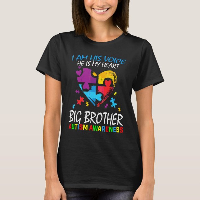 T-shirt Big Brother Sensibilisation sur l'autisme Je Suis  (Devant)
