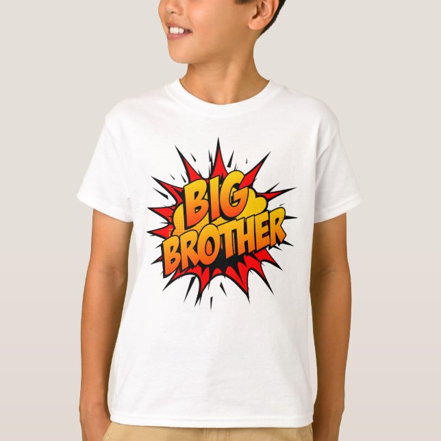T-shirt Big Brother Super Hero (Devant)