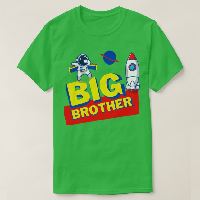 T-shirt Big Brother Toddler Outfit Birthday Gift For Astro (Design devant)