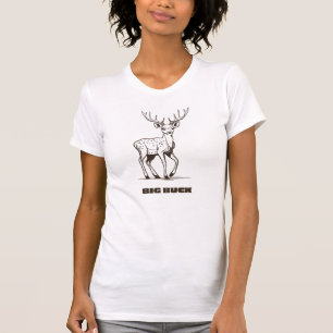 T-shirt Big Buck Hunting Deer Design
