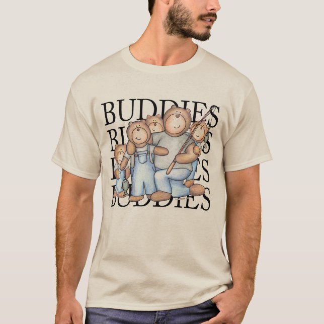 T-shirt Big Buddy Little Buddy Fishing (Devant)