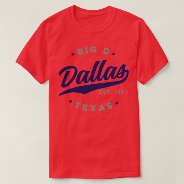 T-shirt Big D Dallas Texas (Design devant)