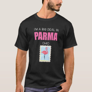 T-shirt Big Deal Flamant rose rose sarcastique Parma Ohio 