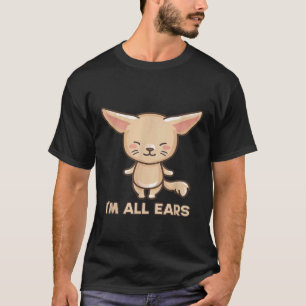 T-shirt Big Ears Fennec Fox Dans All Ears Fox Wild Animals