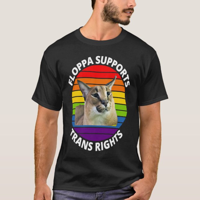 T-shirt Big Floppa My Beloved Caracal Cat Meme (Devant)