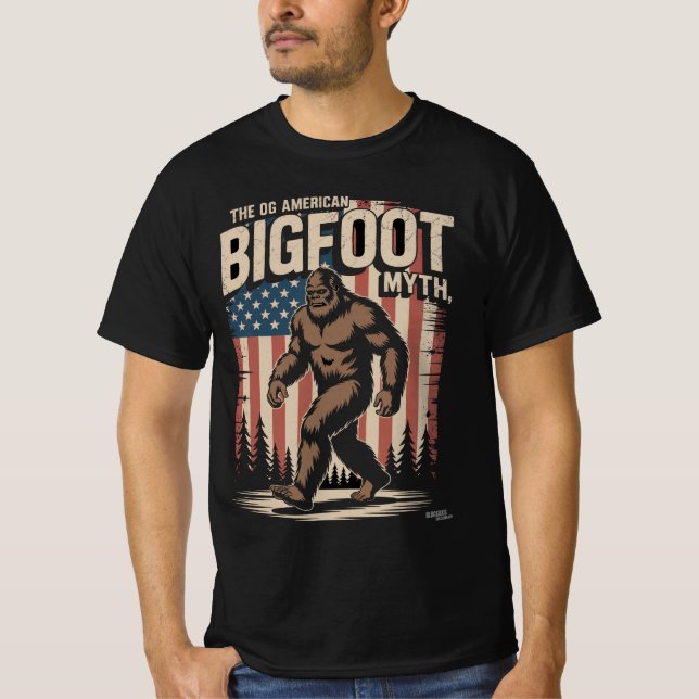 T-shirt Big Foot - Le mythe américain OG (Devant)