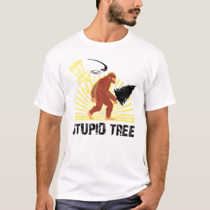 T-shirt Big Foot Stupid Tree Disque Golf Cool Design Pour
