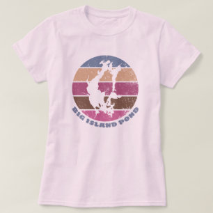 T-shirt Big Island Pond Vintage Retro Roses