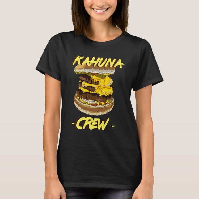 T-shirt Big Kahuna Burger Crew Chest Print  for Men & Wome (Devant)