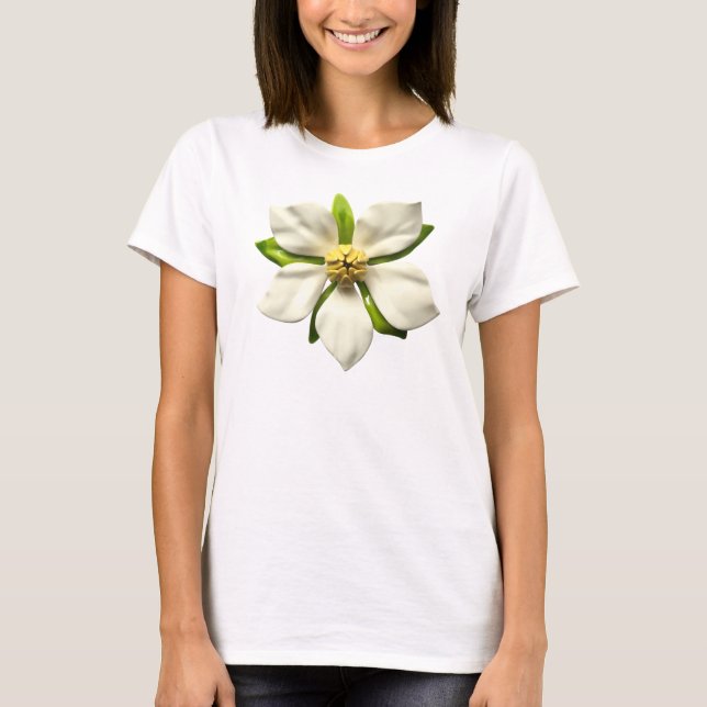T-shirt Big Magnolia Fleur Fleur Mode tendance (Devant)