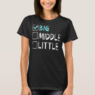 T-shirt Big Middle Little Big Brother