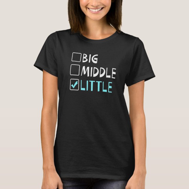 T-shirt Big Middle Little Brother (Devant)