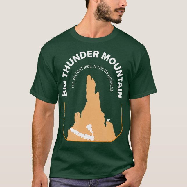 T-shirt Big Mountain Thunder Theme Park Tee (Devant)
