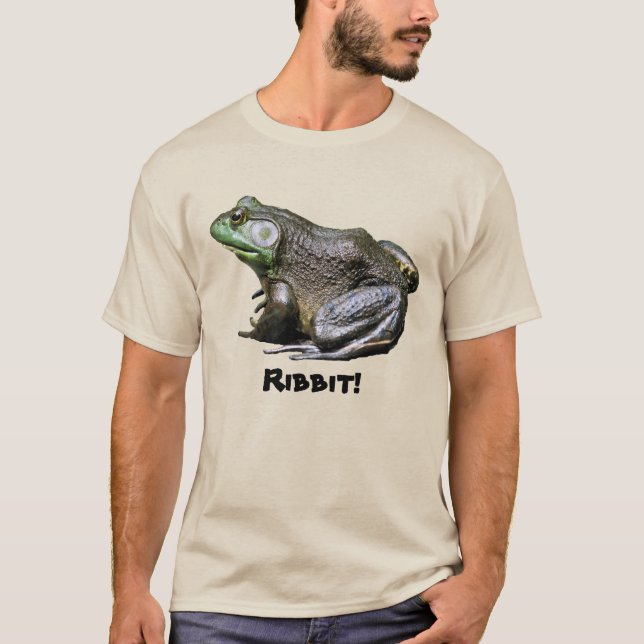 T-shirt Big Old Bullfrog Ribbit Drôle (Devant)