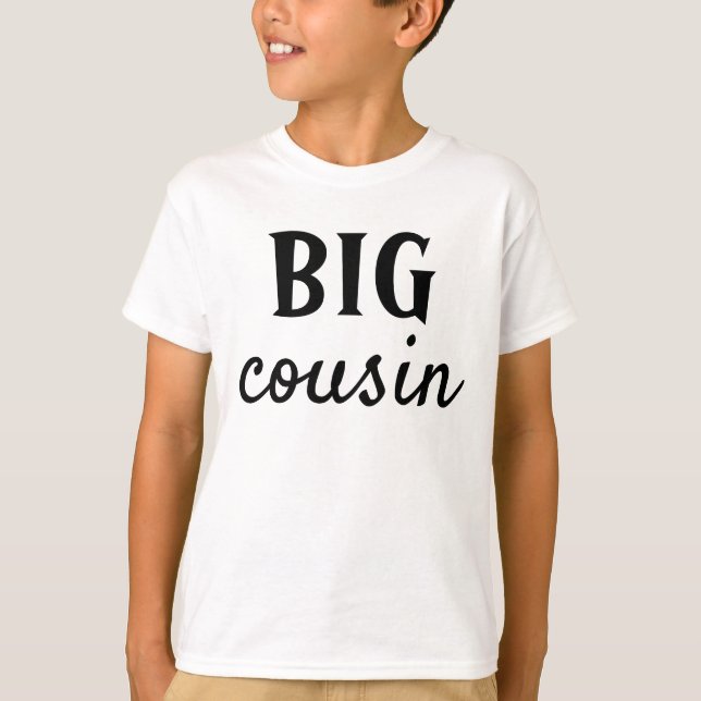 T-shirt BIG ou LIL, frère cousin soeur personnalisée (Devant)
