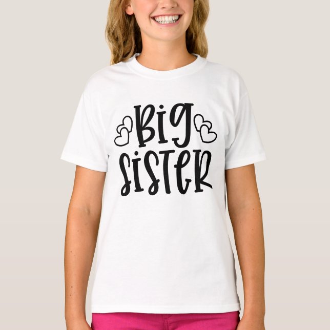 T-shirt Big Sister (Devant)