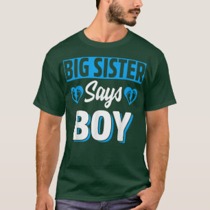 T-shirt Big Sister Dit Garçon Mignonne Genre Revevela Team