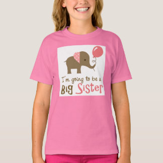 T-shirt Big Sister to be - Mod Elephant