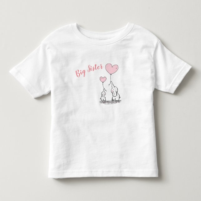 T-shirt Big Sister Toddler (Devant)