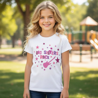 T-shirt Big Sisters Rock pour enfants